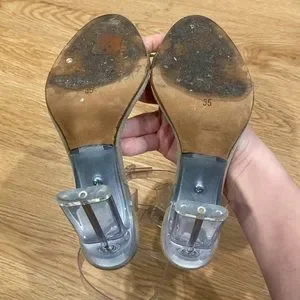 Ankle Strap Yeezy Transparent Sandals Ankle Strap Clear Wide Fit